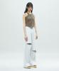 LALAFOX Leopard Print Cut Out Sleeveless Top Brown Br2Cv001