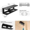 Under Desk Laptop Bracket with Wall Mount Option for Laptops Tablets Keyboards and Routers 10.3x3cm Sturdy Carbon Steel