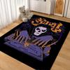 Dark Gothic Skeleton Bishop Rectangular Rug Soft Nonslip Carpet For Hallway Doorway Kitchen Home Decor Great Holiday Gift