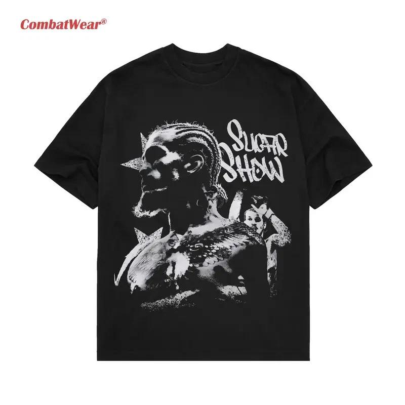 CombatWear Sugar Fighter Vintage Tee, MMA & Boxing Graphic T-Shirt S