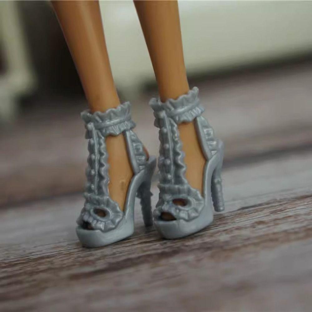 Fashion 30cm Doll Shoes 2.2~2.4cm Length Foot Dolls Accessories Female Doll Boots  Doll Accessories