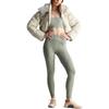 adidas X Stella McCartney Cropped FW25 Gepolsterte Winterjacke mit abnehmbarer Kapuze Damenjacke KA0645