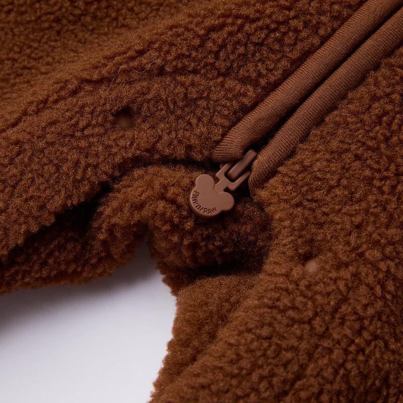 PawinPaw Baby Teddy Fleece Bear Romper