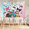 Cute Cartoon Sanrio Hello Kitty My Melody Tapestry Room Decoration Home Decor Bedroom Wall Decoration