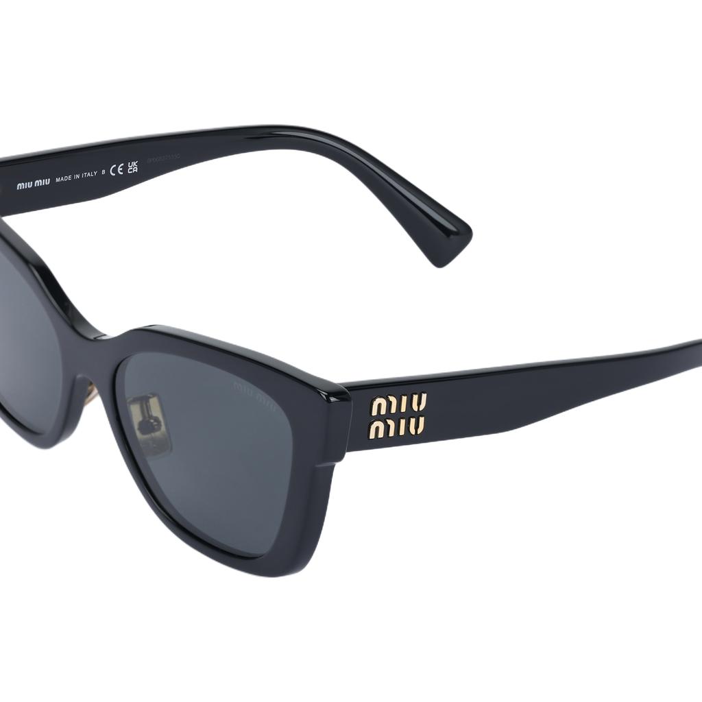 Miu Miu Logo Cat Eye Sunglasses Women sunglasses Black MU02ZS1AB5S0