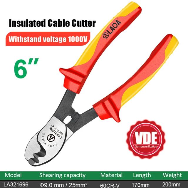 LAOA 1000V insulated cable cutting machine electrician professional pliers impact stripping pliers VDE pliers cable cutters