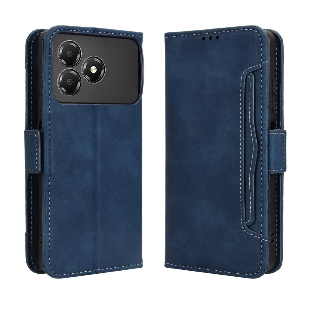 For ZTE Blade A36 Leather Case Phone Wallet Cover with Multiple Card Slots