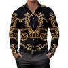 Camicia casual alla moda da uomo a maniche lunghe top traspirante camicia casual a gradiente camicia a maniche lunghe colletto della camicia