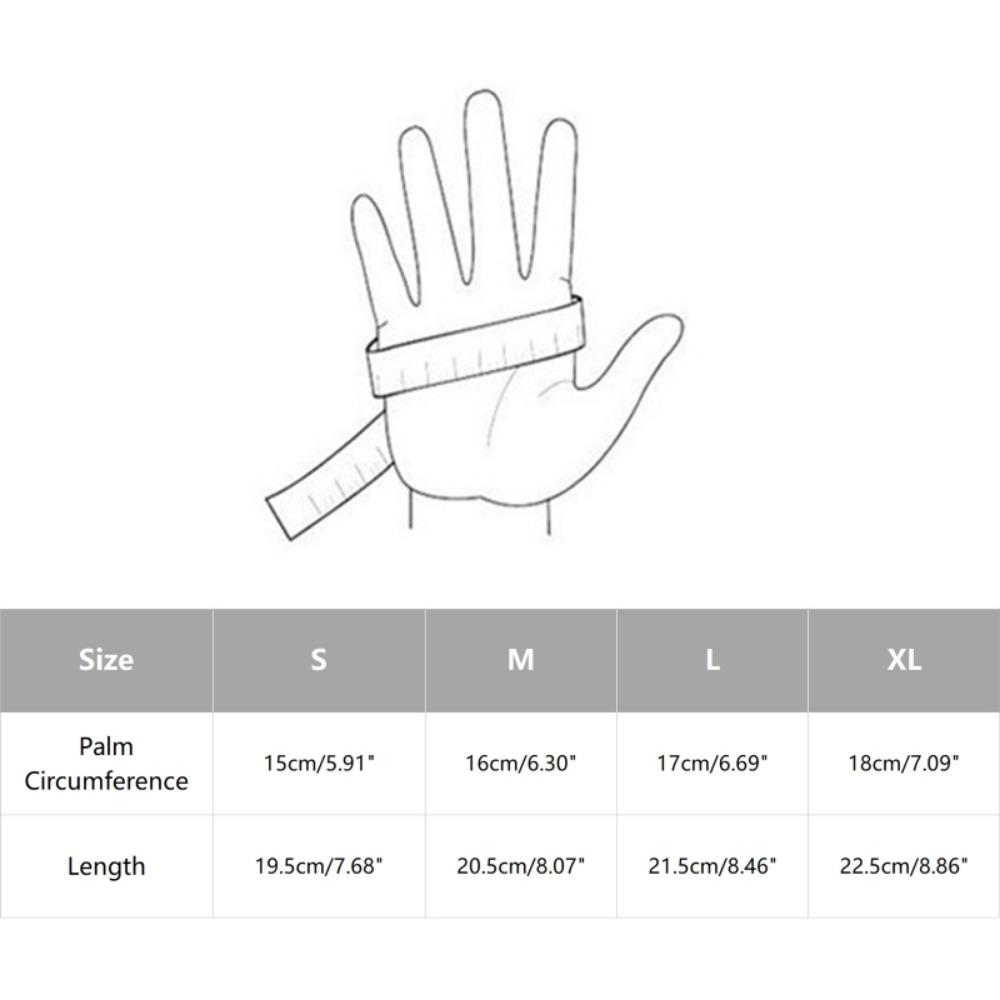 Driving Hiking Running Full Finger Gloves Copper Fiber Spandex Touch Screen Winter Warm