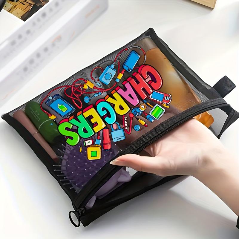 

Органайзер для зарядных кабелей, портативная сумка для хранения, органайзер для USB-кабелей, зарядных устройств, наушников, кабелей для передачи данных, электронных аксессуаров