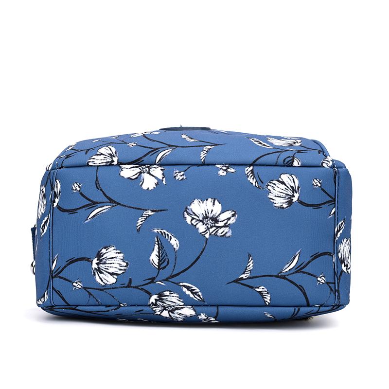 Women's Printed Shoulder Bag Water-Repellent Nylon Handbag