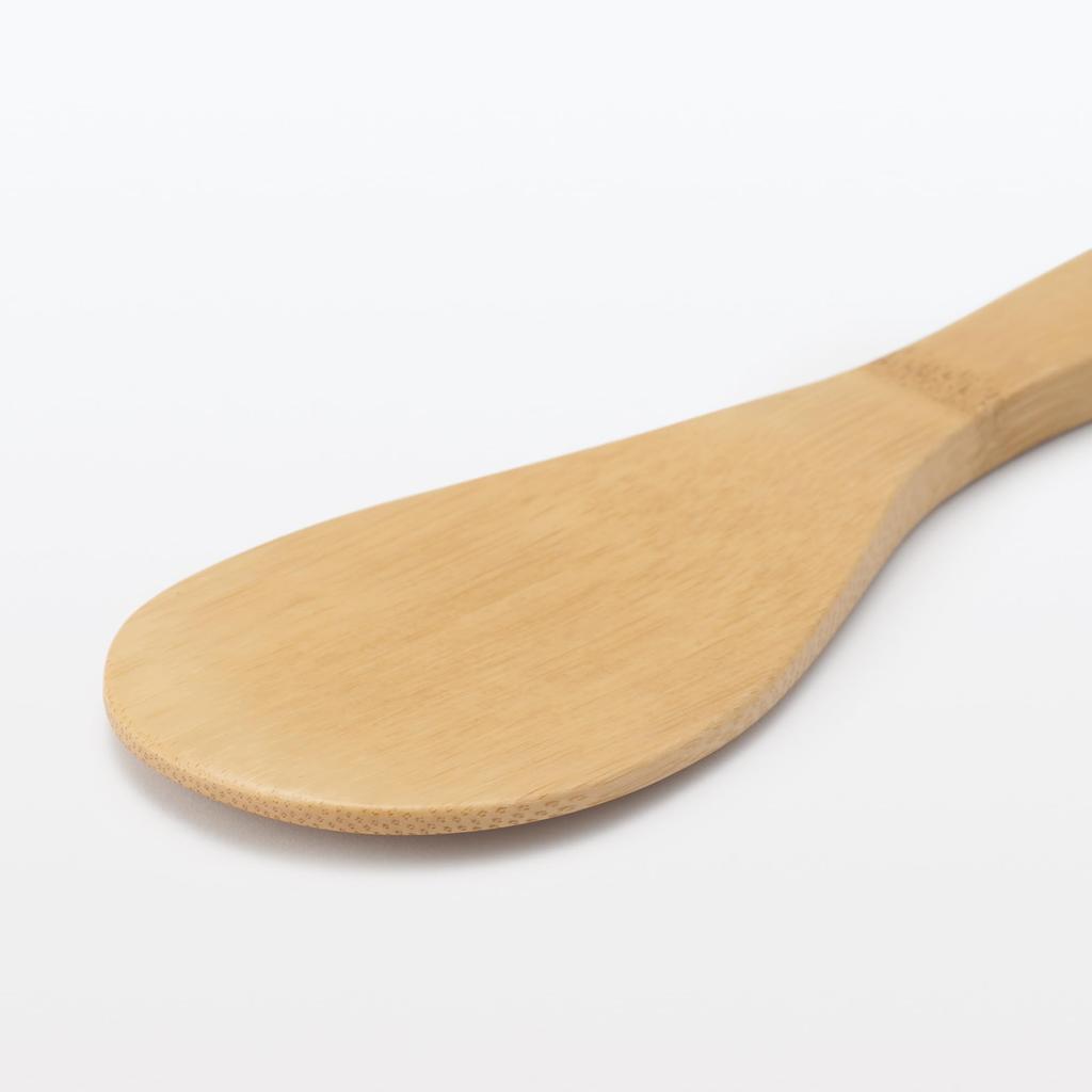 MUJI Smoked Bamboo Scoop with MCD62A3A Letters, Natural,
