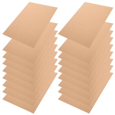 100 Blatt Brauner Kraftkarton 240g Leere Karten für Kartengestaltung Scrapbooking Malen Zeichnen Basteln Unliniertes Karteikarten