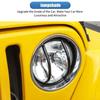 Car Headlight Turn Signal Light Decoration Wheel Brow Lampshade Cover Stickers For Jeep Wrangler TJ 1997-2006 Exterior Accessories  