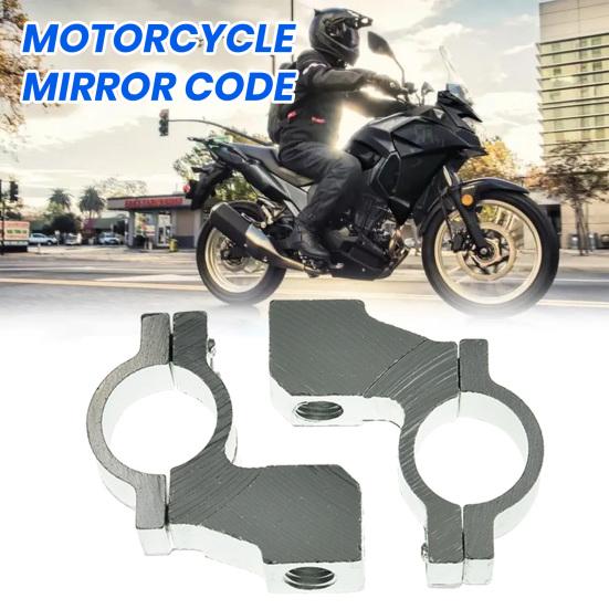 1 pár Závit zrcátka pro montáž na řídítka M10 Hliníkový držák zpětného zrcátka