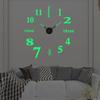 Large Creative Night Light Silent Wall Clock DIY Living Room Three-dimensional Decoration Clock Digital Clock Acrylic Wall Sticker Clock