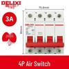 Delixi DZ47s 4P MCB Circuit Breaker: Three-Phase 380V Miniature Main Electric Switch