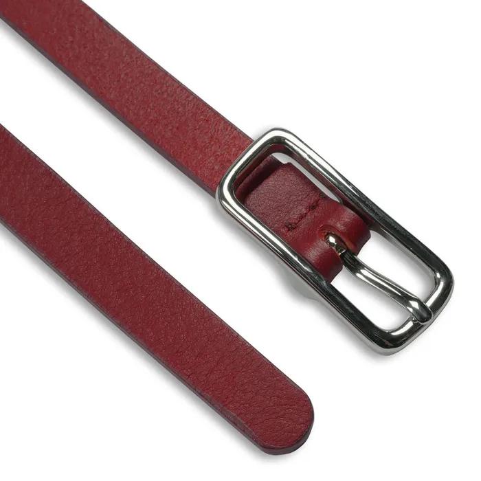 Slim Square Belt In Red