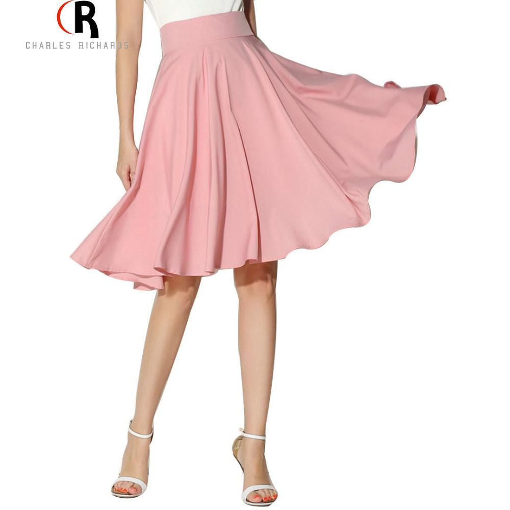 

2018 Summer Retro High Waist Bohemian Midi Skate Dress