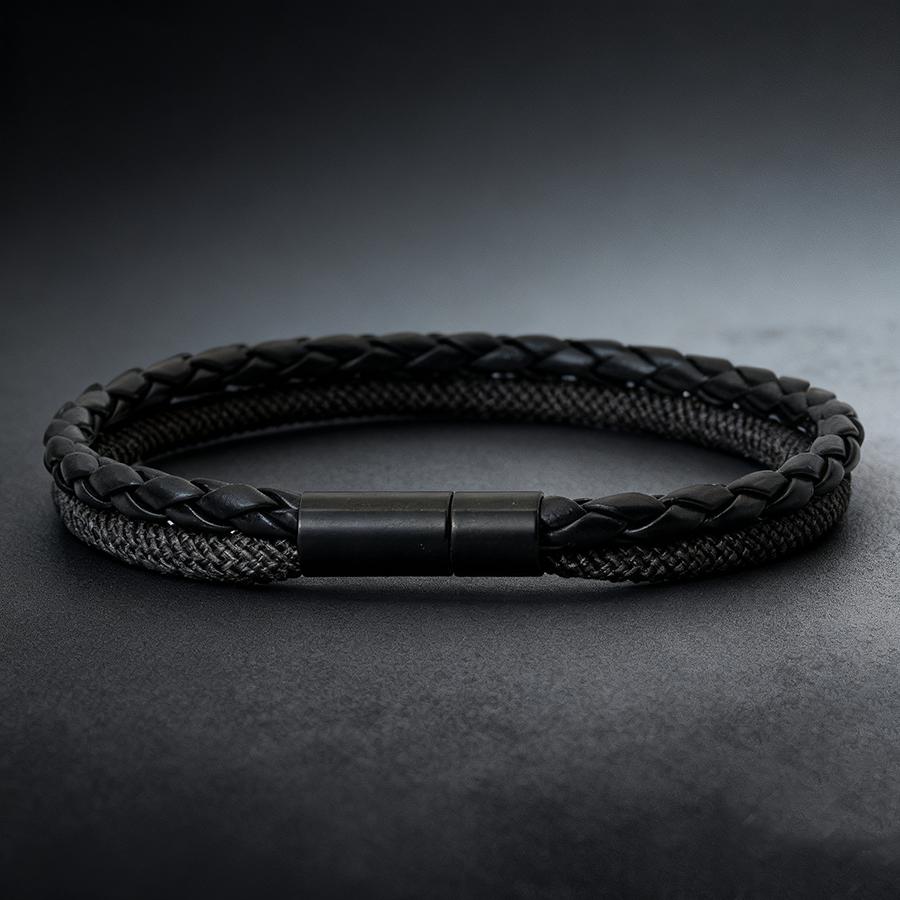 4 Colors Men Leather Bracelet High Quality 4mm String Wrap Braslet Bangle Street Leisure Versatile Accessories Handmade Pulseras