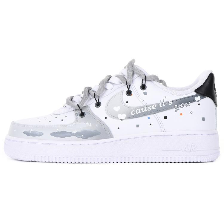 Nike Air Force 1 '07 Air Force 1 Thermal Coverage Low Top Skateboard Shoes Men's Gray White CW2288-111(Team-S-BOX)