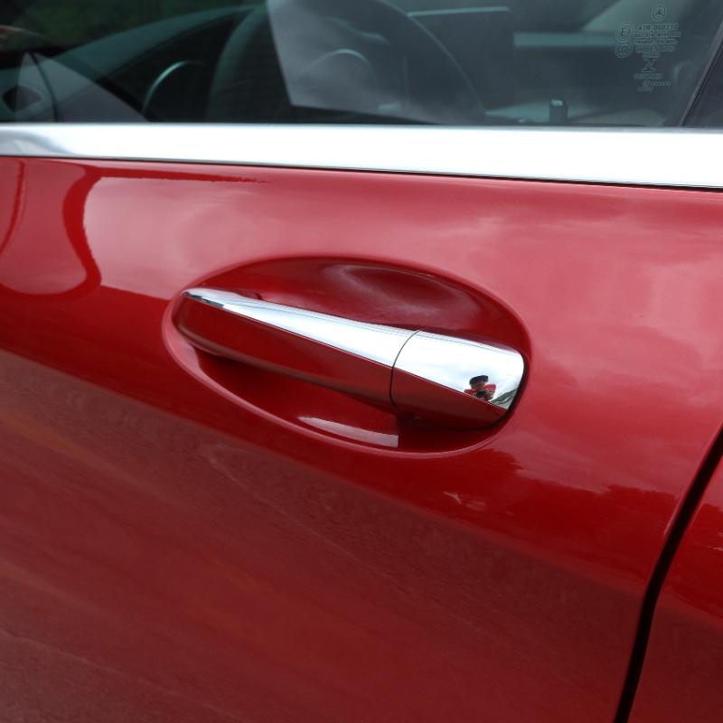 For Mercedes Benz A B C E Class W177 V177 W247 W213 X253 W205 2016-22 ABS Carbon Fiber Car ABS Chrome Door Handle Cover Trim LHD