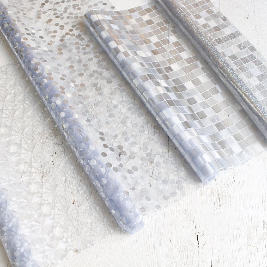 Nippon Chuko Glitter Flake Vinyl 92cm Wide x 1m Fabric, Cut, SMD-201-1M