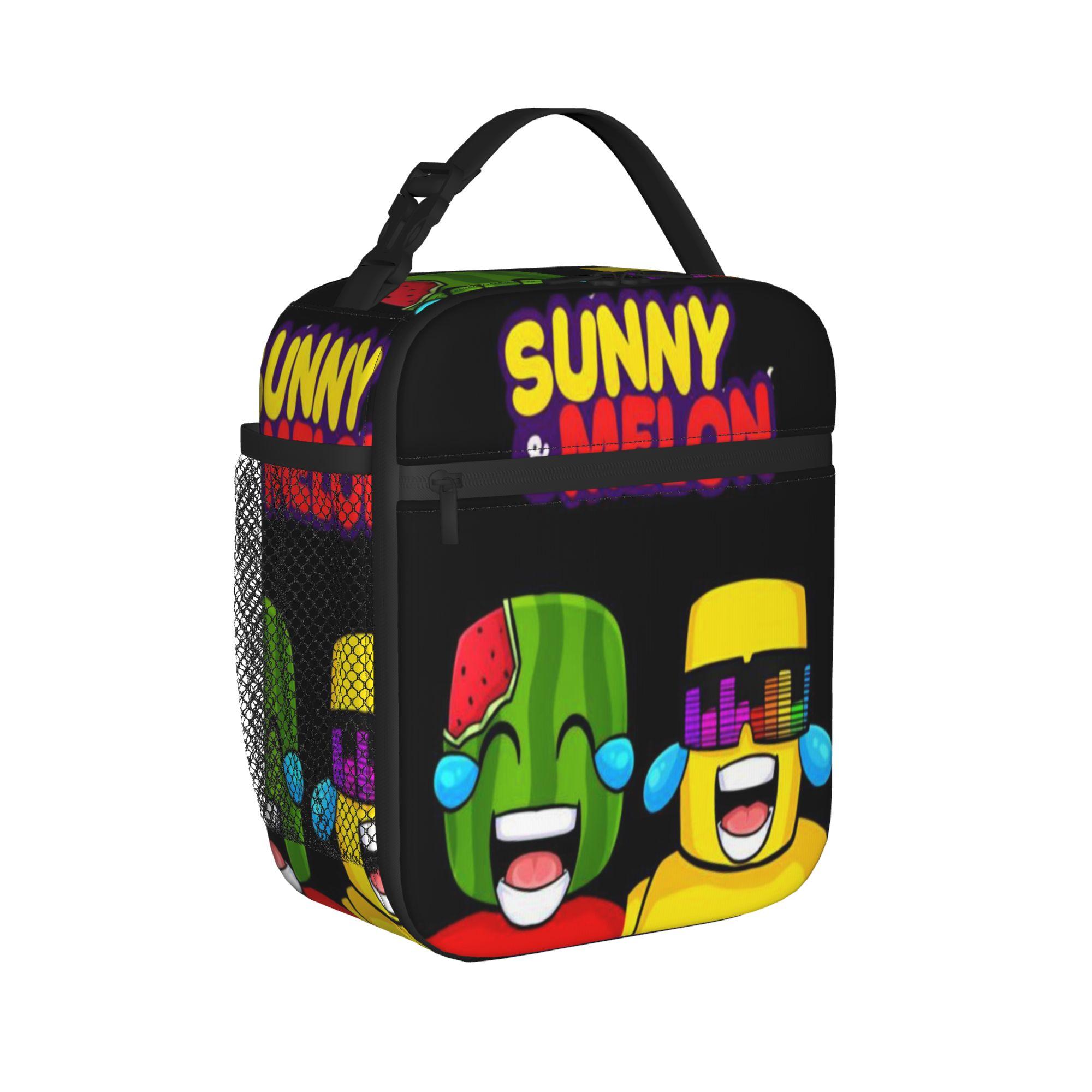 Zonnige en Meloen Merchandise Geïsoleerde Lunchtas Voor School Opslag Voedseldozen Herbruikbare Thermische Koeler Lunchboxen Option 1