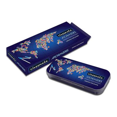 Classmate Archimedes Geometry Box With Die-Cast Compass & Mechanical Pencil | Double Tray Case | Wobble-Free Precision For Students