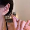 Ins Style Beautiful Small Star Zircon Stud Earrings Women's Light Luxury High-end Temperament Earrings Niche Design Ear Jewelry