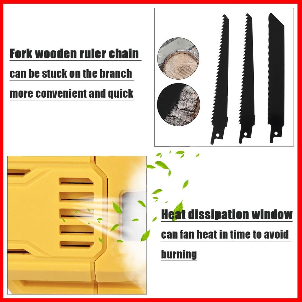 3000W 288V akumulátorová přímočará pila s 2ks baterií Nástroj na řezání kovu Elektrická pila na dřevo na 18V baterii Makita