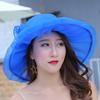 Hat Woman Summer Sunshade Sunscreen Big Brim Travel Photo Fashion Organza Sun Hat Large Brim Hat Outdoor