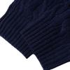Polo Ralph Lauren FW22 Solid Color Crew Neck Cable Knit Cashmere Sweater Men sweater Blue 16821187-400