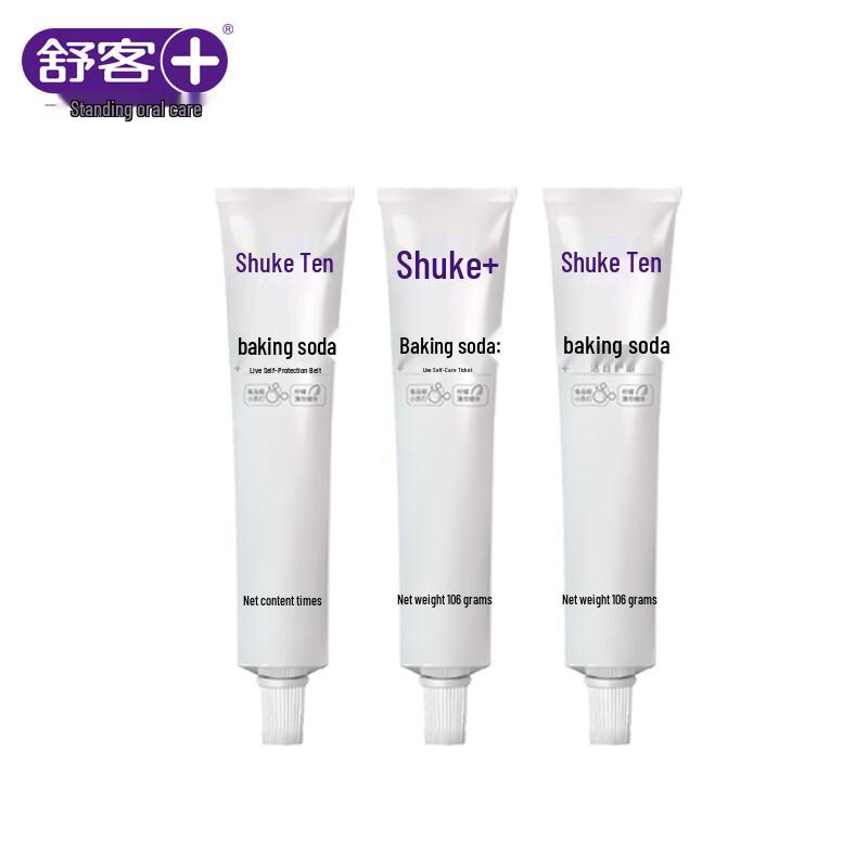 Shuke Baking Soda Oral Care Toothpaste - Plant Whitening 3-Pack