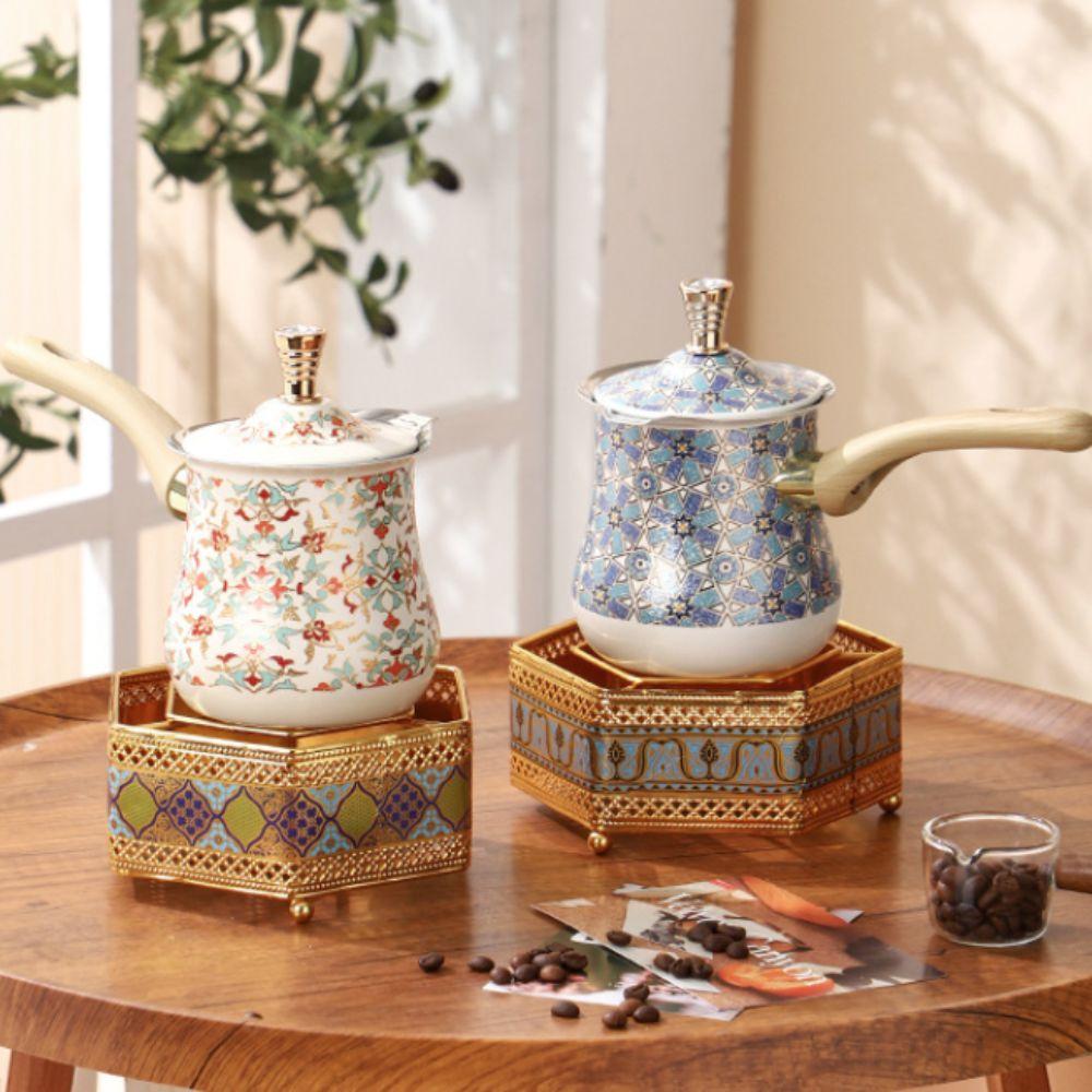 550ml Turkish Coffee Pot Stainless Steel Milk Pot Multifunctional Butter Melting Pot  Kitchen