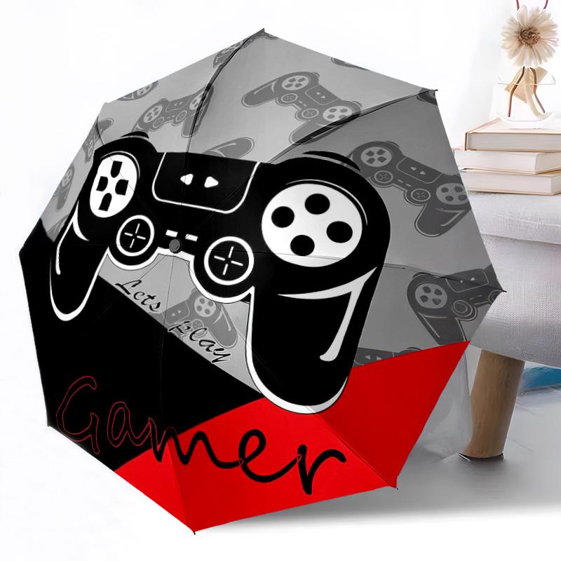 

Gaming Player Zone Outdoor Automatic Umbrella Retractable Design with 8-Rib Durability Lightweight Perfect Gift for Friends Family