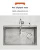 Stainless Steel Kitchen Sink with Drainer and Basket Strainer Accessories