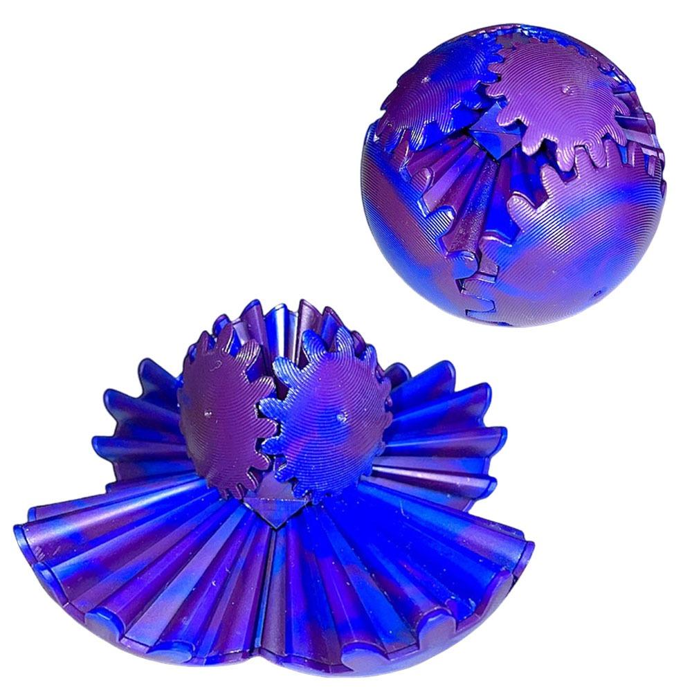 Fidget Toys 3D Printed Gear Ball Anxiety Relaxing Stress Ball New Spin Ball  for Adults Kids Gifts
