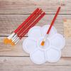 30pcs Paint Brushes Watercolor Painting Artist Paintbrushes Plastic Nylon Hair Brushes