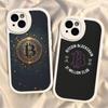 Bitcoin Phone Case Hard Leather For IPhone 14 13 16 Mini 15 14 11 12 Pro Max Plus Fundas