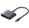 Card Reader + USB, UGREEN CM387, USB-C (black)