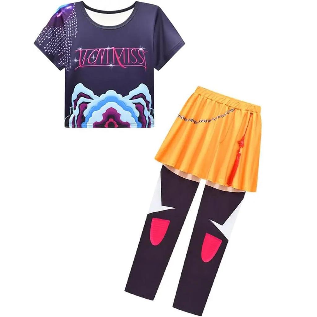 KPOP Demon Hunter Zoey Dress Girls Mira Rumi Birthday Party Costume