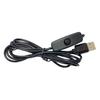 1/2/5Pcs 1/1.2/1.5M LED Night Light Power Cord ON/OFF Control Switch