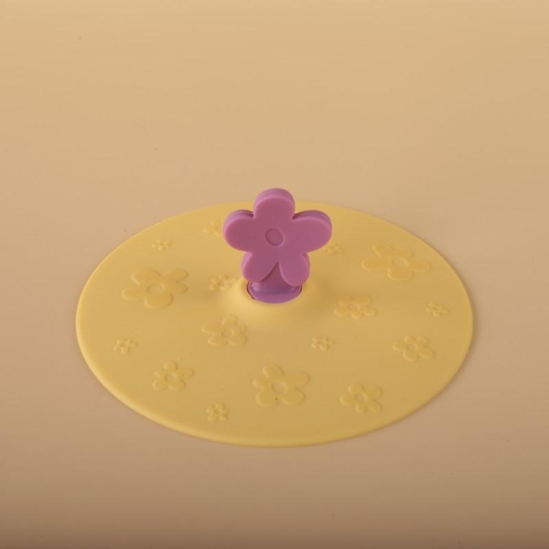 Litet Blomsterformat Silikonkopplock, Mugglock, Universellt Koppskydd, Hög Utseendekvalitet, Stor Diameter, Mångsidigt Dammtätt Rund Form