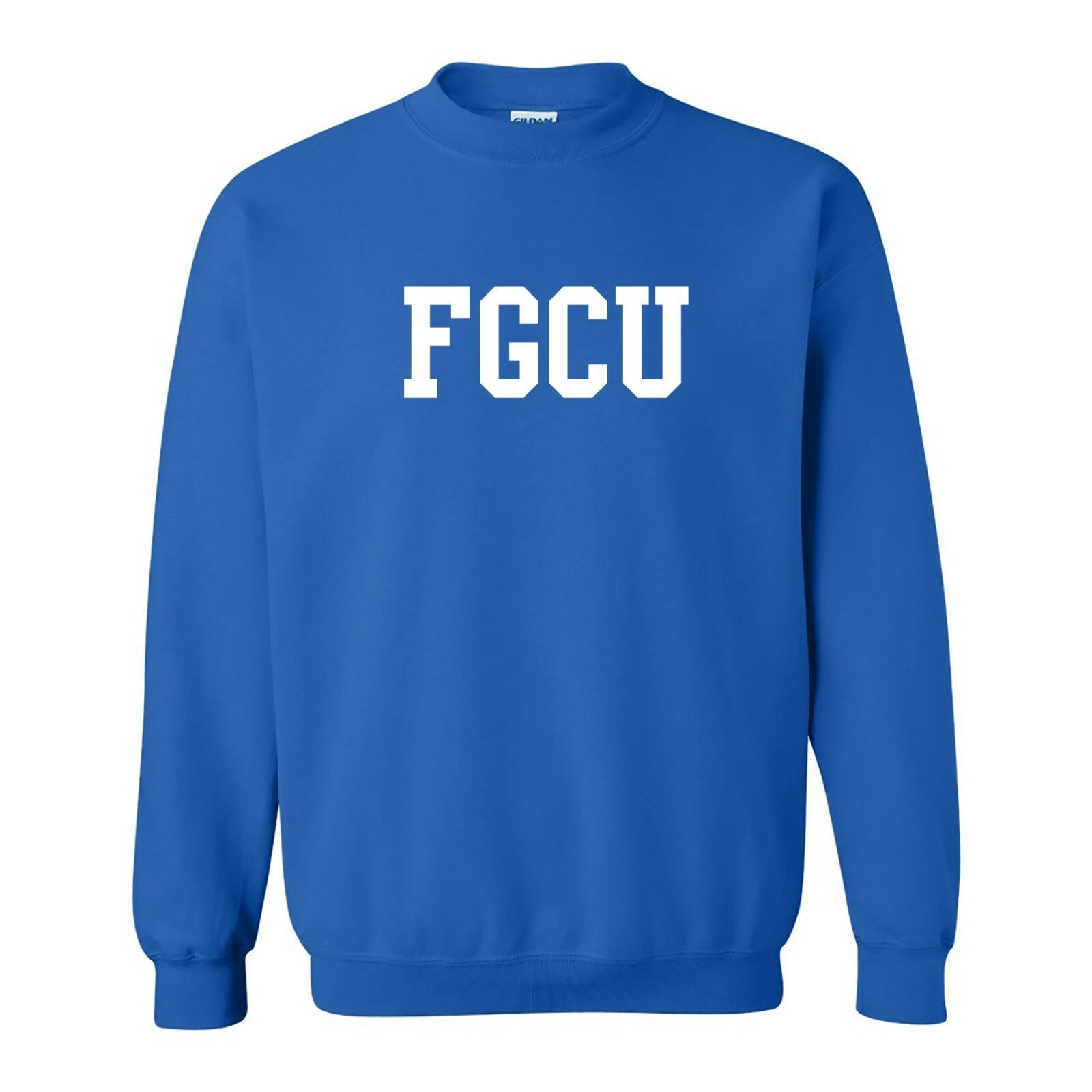 FGCU Eagles Basic Block Licensed Crewneck Sweatshirt - Royal 4XL