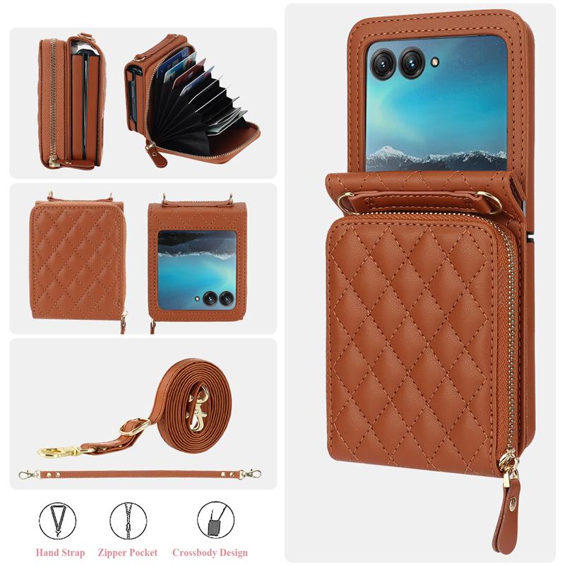 For Motorola Razr 50 Ultra Case Small Fragrance Crossbody Lanyard Skin Friendly Soft Leather Phone Bag Razr Plus 2026 Accessory