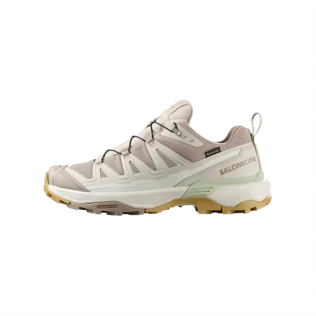 Salomon X Ultra 360 Synthetic Leather Edge Gore-Tex Comfortable Waterproof Grip Low-Top Hiking Shoes Women Hiking Shoes Light-Gray 478170