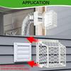 2 Pièces Grille de Protection pour Évent de Sèche-Linge en Acier au Carbone Protection Anti-Oiseaux Protecteur de Système de Séchage Facile à Utiliser