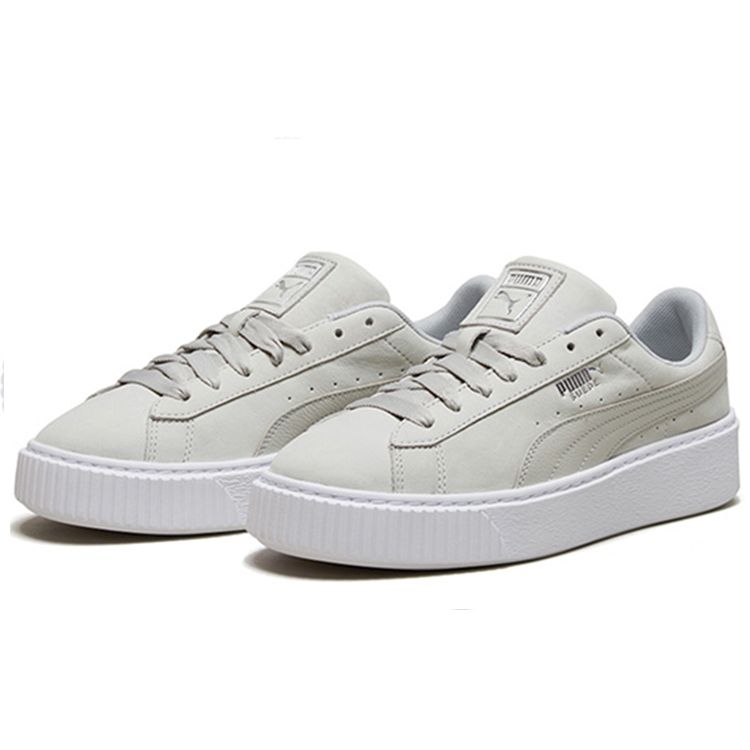 Puma  Platform Shimmer - Grey Violet Women Sneakers White 369593-02