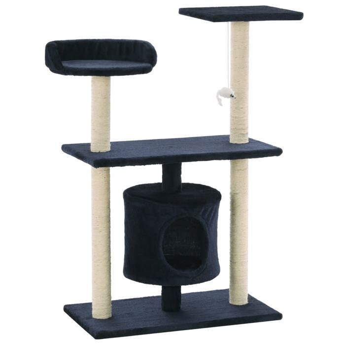 VidaXL Arbre à chat avec griffoirs en sisal 95 cm Bleu foncé 170516